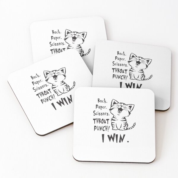 Item preview, Rock Paper Scissors Throat Punch I Win designed and sold by erinstomberg.