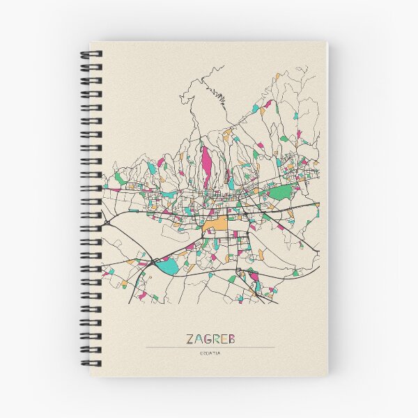 Item preview, Zagreb, Croatia Street Map designed and sold by A Deniz Akerman.