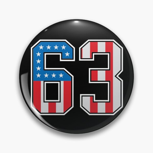 Item preview, 63 American Lucky Number Sixty-three United States Flag designed and sold by Urosek.
