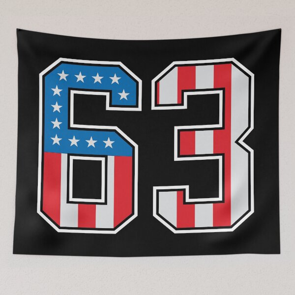 Item preview, 63 American Lucky Number Sixty-three United States Flag designed and sold by Urosek.