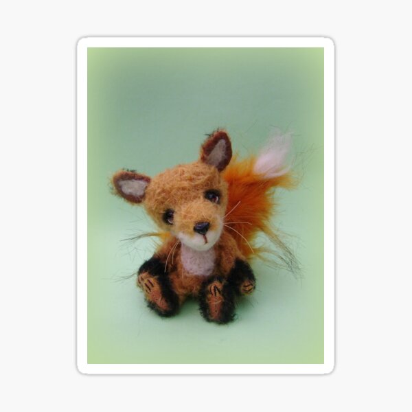 Handmade bears from Teddy Bear Orphans - Freddy Fox Sticker