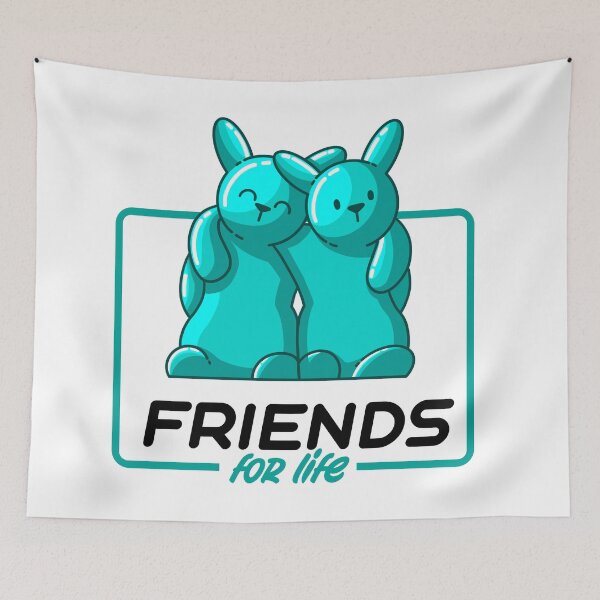 Item preview, Friends for life green gummy bunnies designed and sold by Between Clouds.