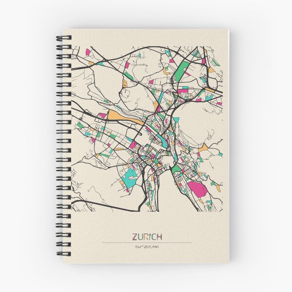 Item preview, Zurich, Switzerland Street Map designed and sold by A Deniz Akerman.