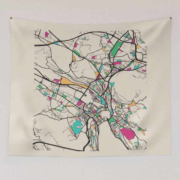 Item preview, Zurich, Switzerland Street Map designed and sold by A Deniz Akerman.