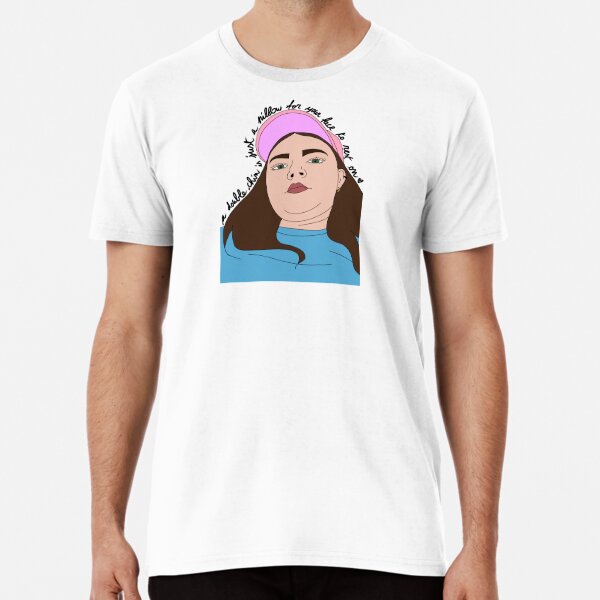 a double chin is just a pillow for your face to rest on (no background) Premium T-Shirt