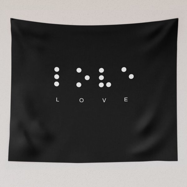 Item preview, Love In Braille Words For The Blind And Visually Impaired designed and sold by juvajay.