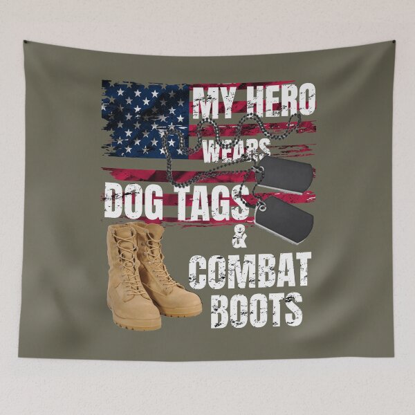 Item preview, Dog Tags Military Shirt Combat Boots designed and sold by Zavola.
