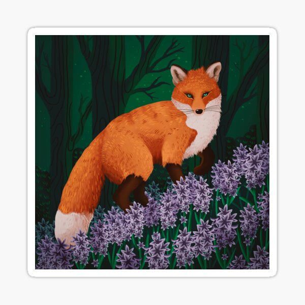 Item preview, Fox & Hyacinths designed and sold by domi-creates.