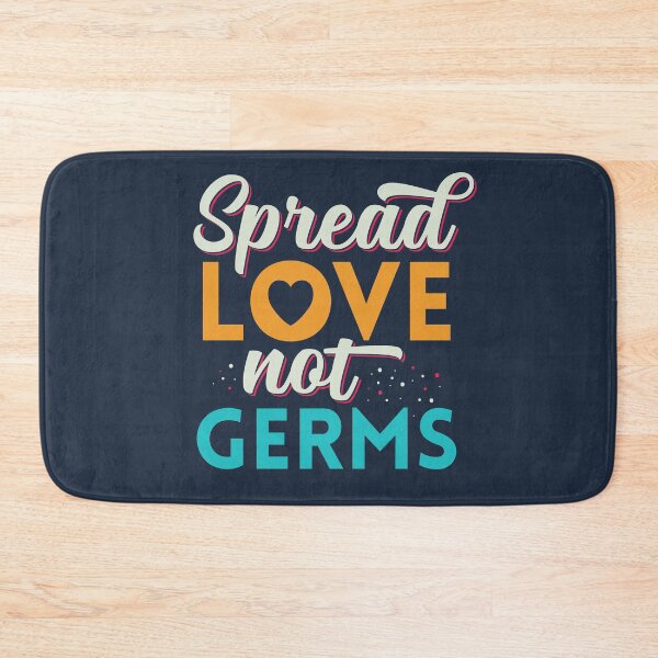 Item preview, Spread love not germs, funny quote designed and sold by MamSelle.