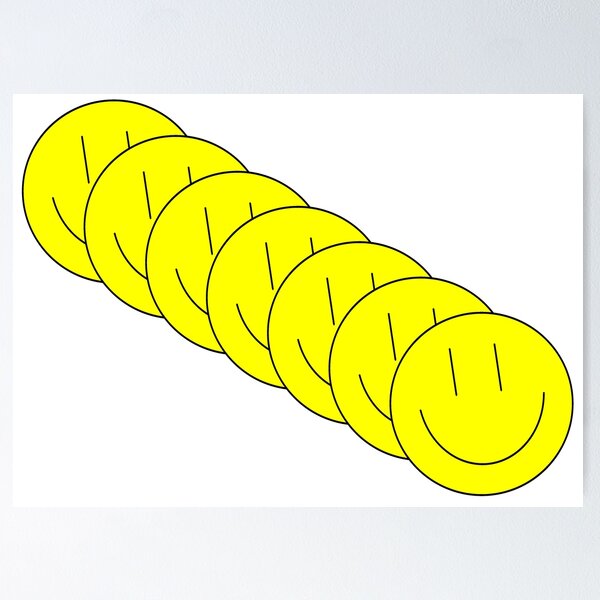 Item preview, Smiley faces illustration  designed and sold by SaltySheepNerd.