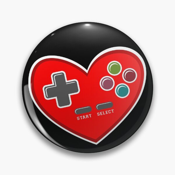 Item preview, Video Game Controller Heart Shape designed and sold by RobomShop.