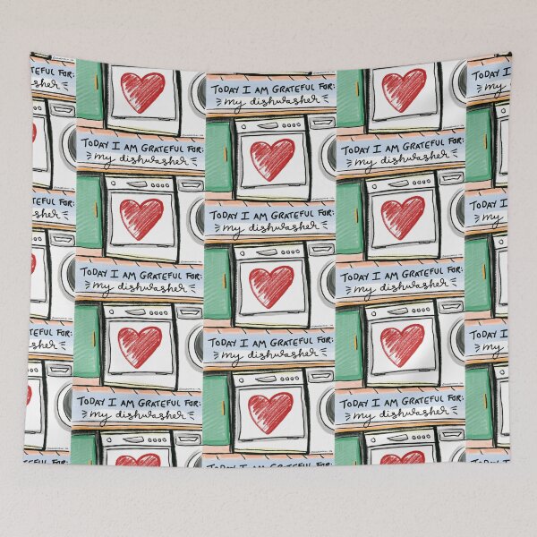 Item preview, Dishwasher Love: daily doodle design designed and sold by Hannah's  Doodles.