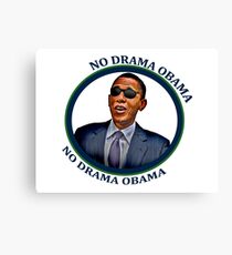No Drama Obama Canvas Print