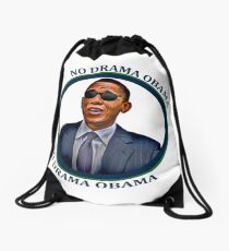 No Drama Obama Drawstring Bag