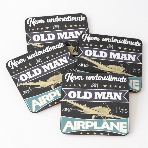 Item preview, Never underestimate an old man and his plane - present for pilots designed and sold by FouDeeziner.