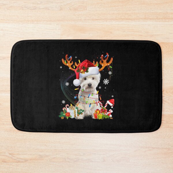 Item preview, Westie Reindeer Christmas Lights Funny Dog Xmas designed and sold by FloresMaria.