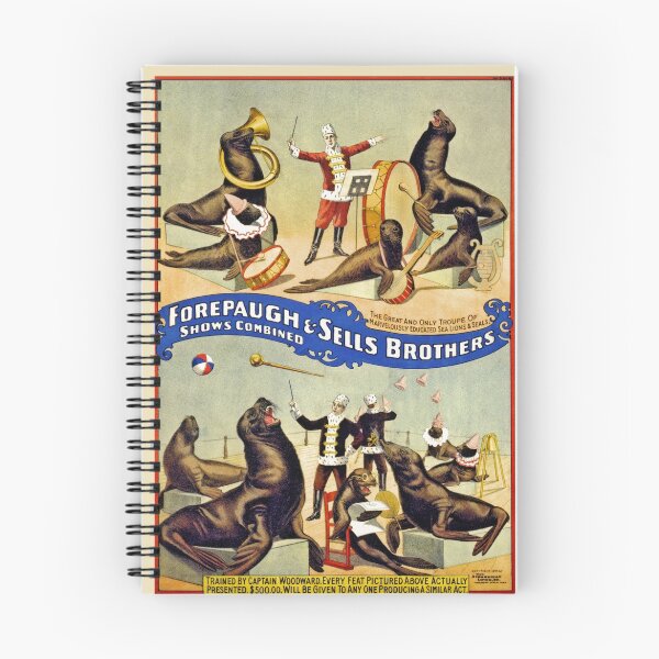 Item preview, Antique circus Forepaugh and Sells, seals show advert designed and sold by aapshop.