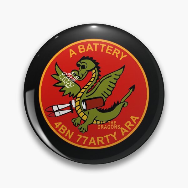 Artikelvorschau, Armee – A-Batterie – 4. Bataillon, 77. Artillerie (ARA) entworfen und verkauft von Military Insignia Products.