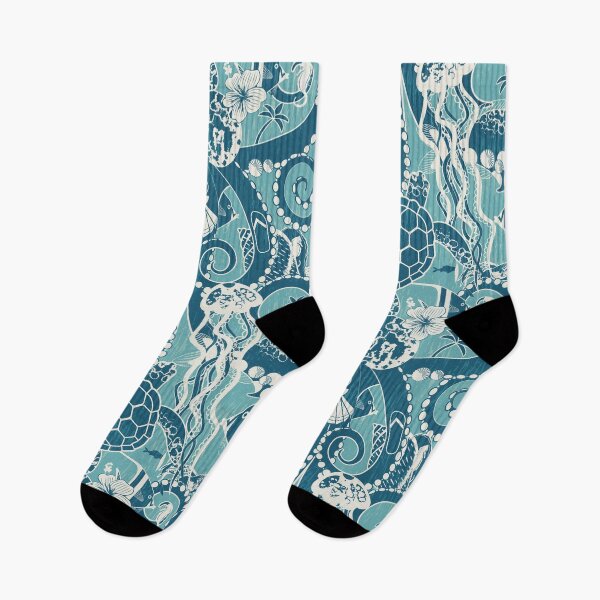 Item preview, Tropical Hideaway - turquoise designed and sold by appleyards.