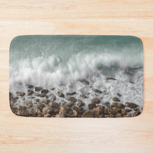 Item preview, sea waves and rocks at sea shore designed and sold by Dinashop.