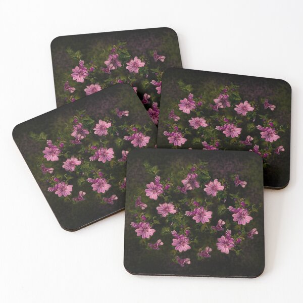 Item preview, Mallow flowers in black designed and sold by Art By M.