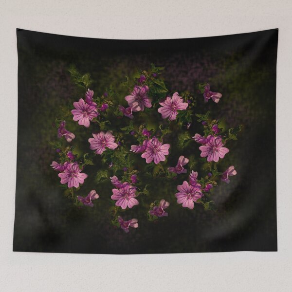 Item preview, Mallow flowers in black designed and sold by Art By M.
