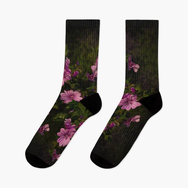 Item preview, Mallow flowers in black designed and sold by Art By M.