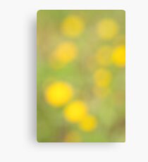 Yellow bokeh Canvas Print