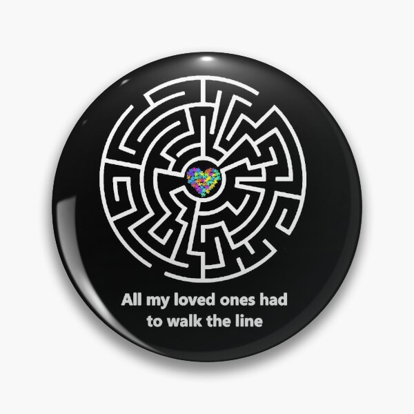Item preview, Autism Puzzle Heart maze, walk the line designed and sold by Hypnotees.
