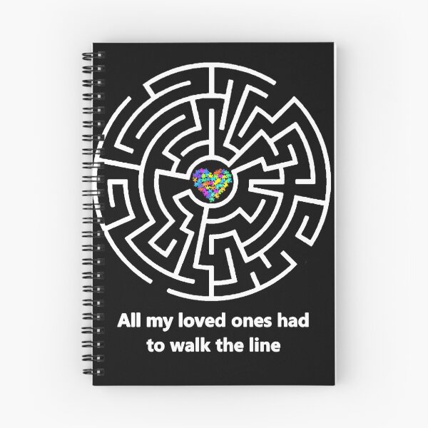 Item preview, Autism Puzzle Heart maze, walk the line designed and sold by Hypnotees.