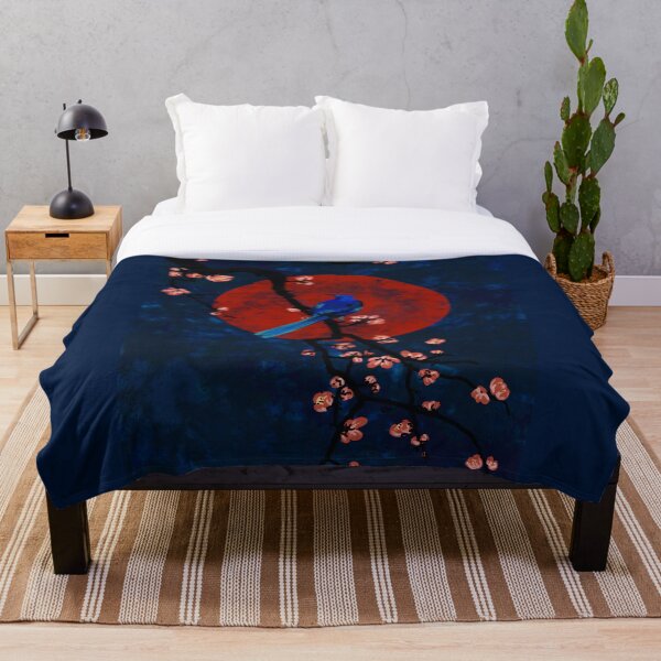Item preview, Red moon and blue bird designed and sold by Modartisto.