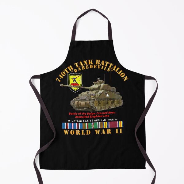 Item preview, Army - 740th Tank Battalion - Daredevils w Tank WWII  EU SVC designed and sold by Military Insignia Products.