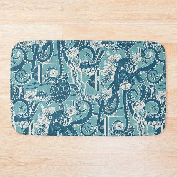 Item preview, Tropical Hideaway - turquoise designed and sold by appleyards.