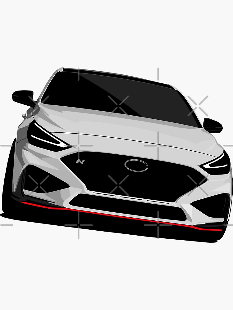Hyundai i30 N  Sticker for Sale by AUTO-ILLUSTRATE