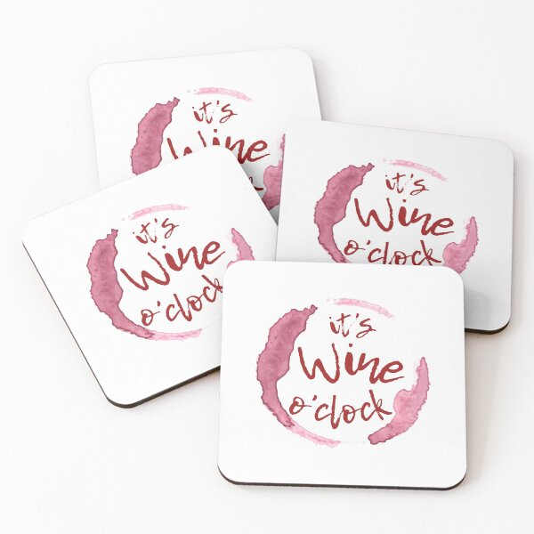 Item preview, It's Wine O'clock designed and sold by The Little Wood Cottage.