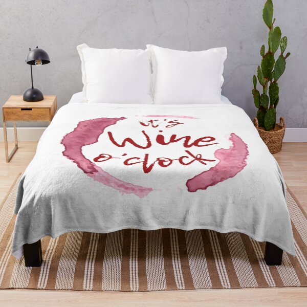 Item preview, It's Wine O'clock designed and sold by The Little Wood Cottage.
