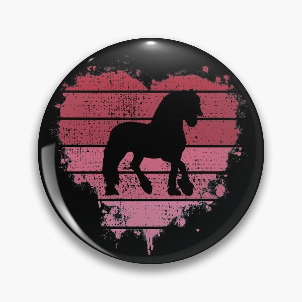 Item preview, Friesian Horse Vintage Heart Gift For Valentine's Day designed and sold by JokeGysen.