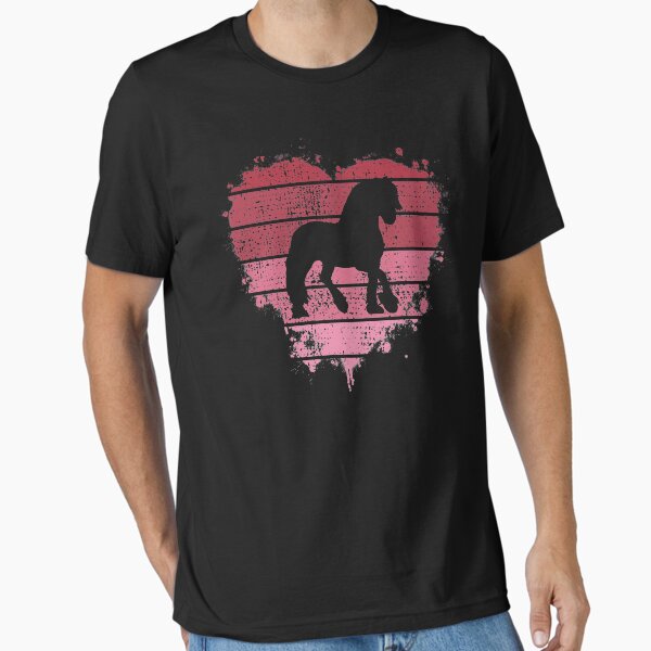 Item preview, Friesian Horse Vintage Heart Gift For Valentine's Day designed and sold by JokeGysen.