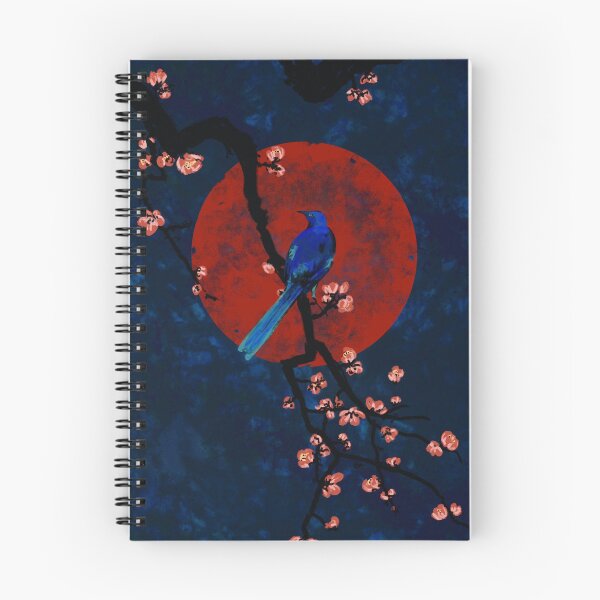 Item preview, Red moon and blue bird designed and sold by Modartisto.