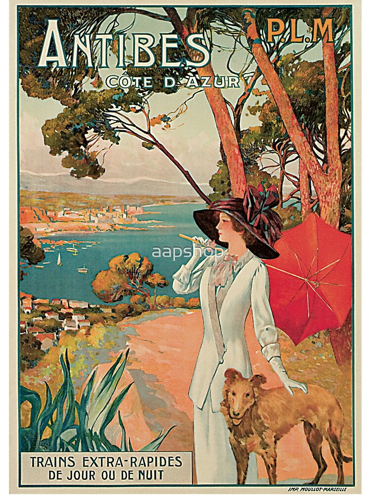 Vintage Antibes French Riviera Cote d'Azur ad