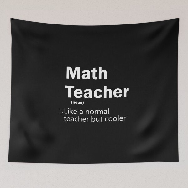 Item preview, Math Teacher Like a Normal Teacher But Cooler designed and sold by Hicham Arbaoui.