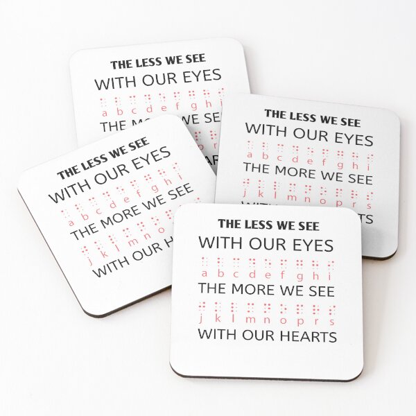 Item preview, Braille Dots The Less We See With Our Eyes,Braille Teacher,Funny Blind Reading Dots Gift  designed and sold by Essakhi12.