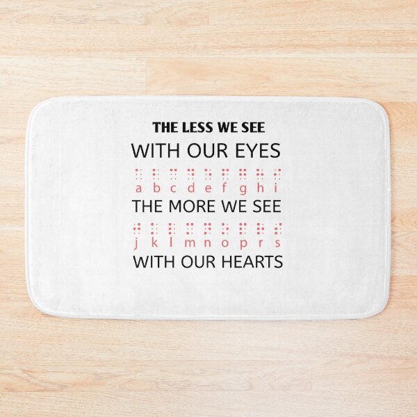 Item preview, Braille Dots The Less We See With Our Eyes,Braille Teacher,Funny Blind Reading Dots Gift  designed and sold by Essakhi12.