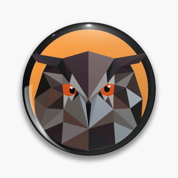 Item preview, Owl in polygonal style. Geometric portrait of an owl. Night Bird designed and sold by Verpax.