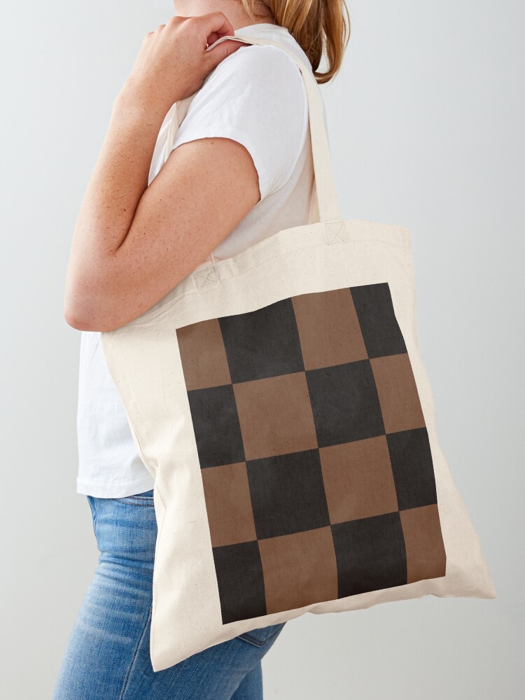 Striped Plaid Pattern Canvas Bag, Bow Scarf Decor Zipper Tote Bag