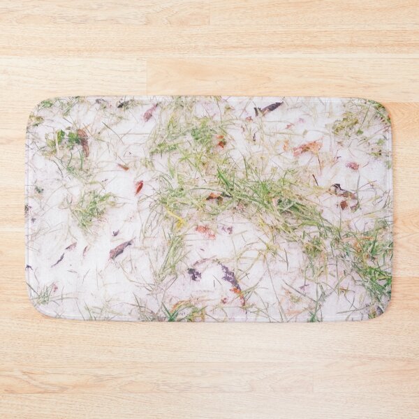 Item preview, Copy of First snow, natural background, green grass covered with snow  designed and sold by helenkaiy.