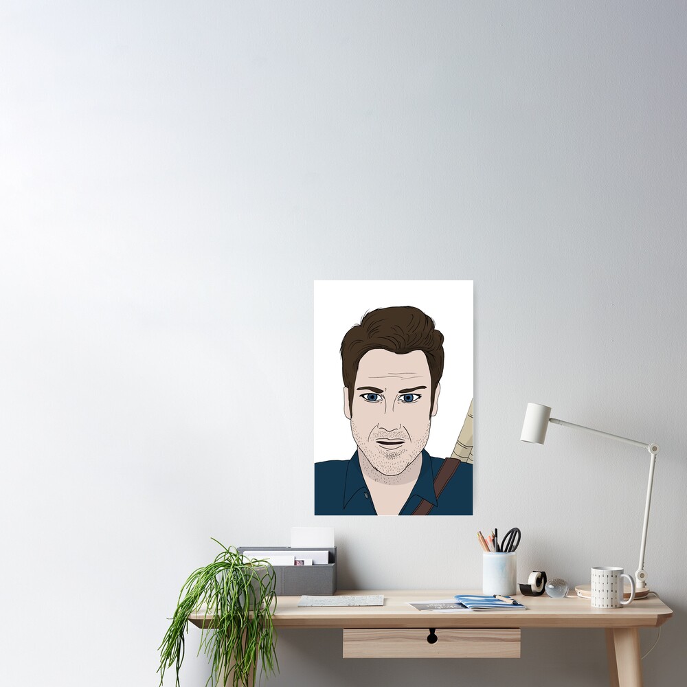 Christian as Jacob Stone portrait illustration Poster for Sale by  CattapanComics