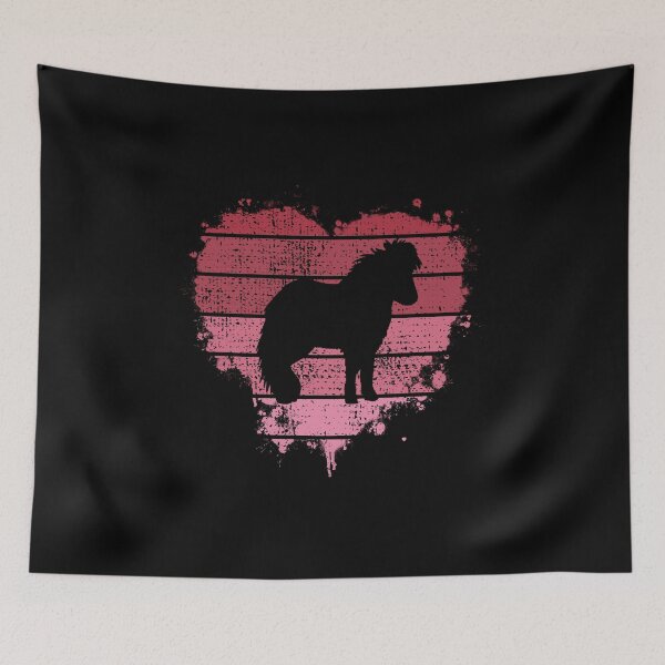 Item preview, Icelandic Horse Vintage Heart Gift For Valentine's Day designed and sold by JokeGysen.