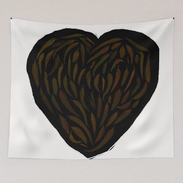 Item preview, Gumleaf Love-Heart, White Background designed and sold by Geoff Treagus.