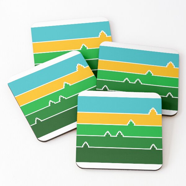 Item preview, Minimal Color Landscape - White Lines designed and sold by Istvan Ocztos.